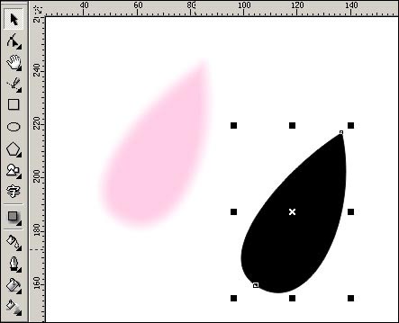 用Corel Draw绘制中国画荷花(图七)