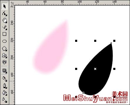 用Corel Draw绘制中国画荷花(图七)
